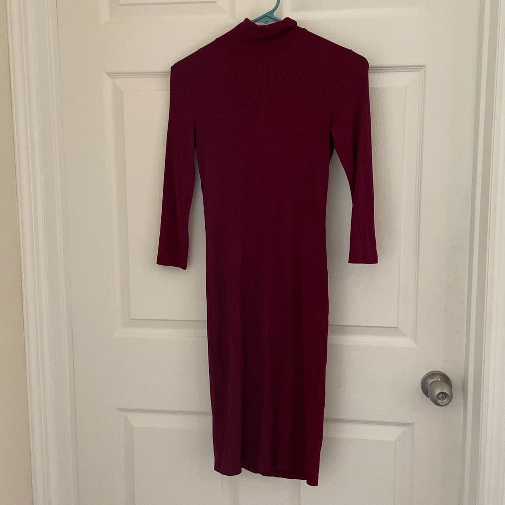 Turtleneck Knit Dress